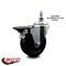 Service Caster 4 Inch Soft Rubber 12 Inch Threaded Stem Caster with Brake SCC-TS20S414-SRS-PLB-121315 - alternate 3